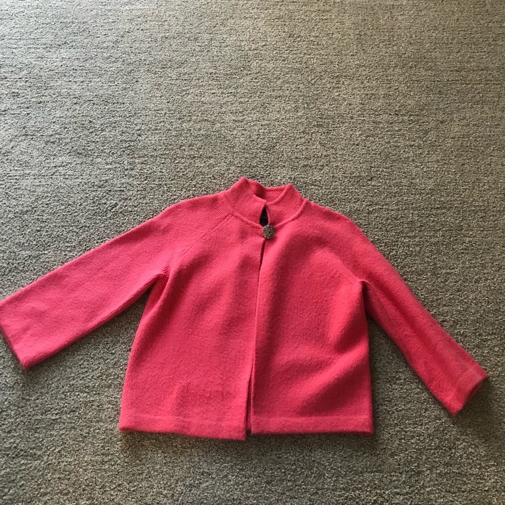 INC pink sweater